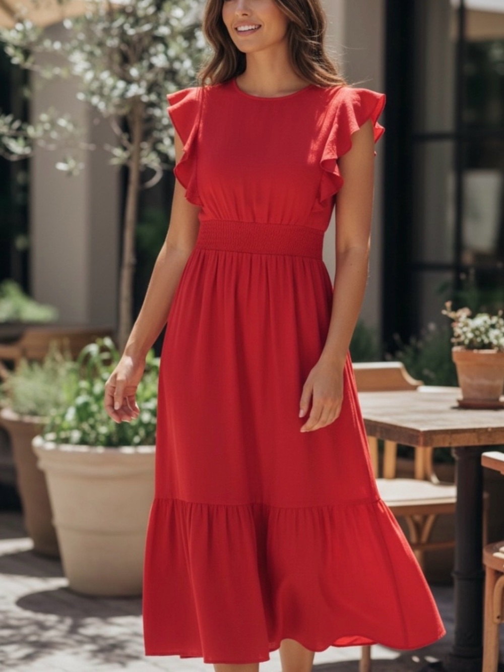 For Cynthia Red Maxi Dress